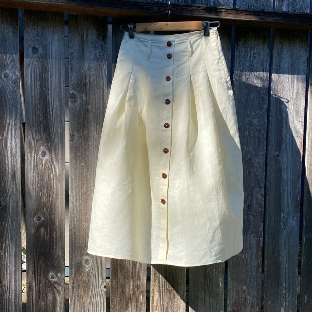 Simple Retro Midi Skirt, size S